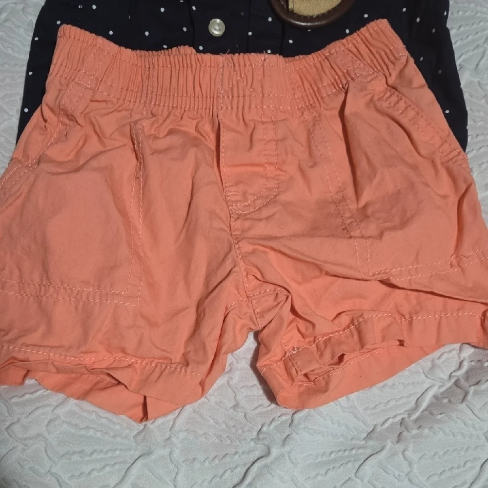 3/$10 Carter's Navy and Coral Kids Matching Set